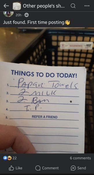The list we shouldn't have found...