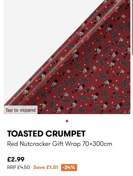 Nutcracker Wrapping Paper
