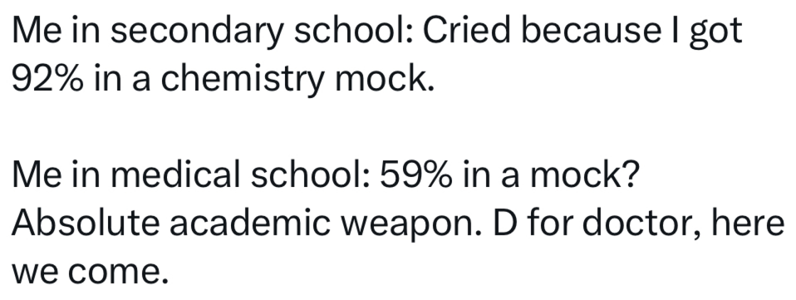 Ideal university for Medicine