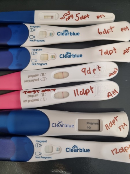 Ivf line not getting darker