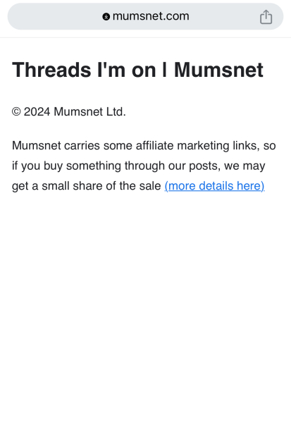 Affiliate links page