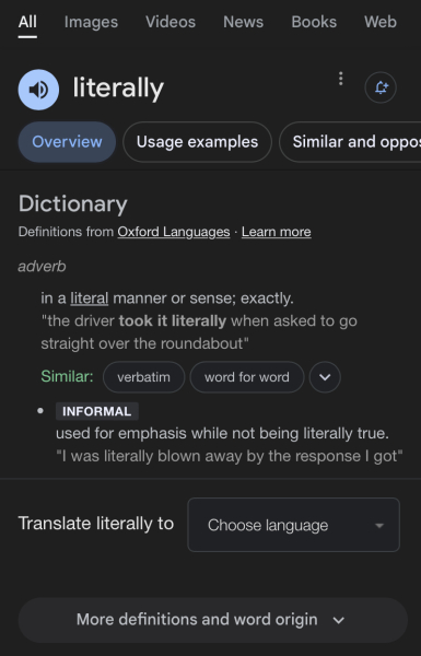 To think sometimes people use words without fully understanding them?