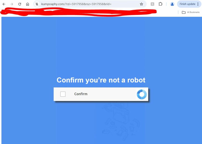 Security alert message