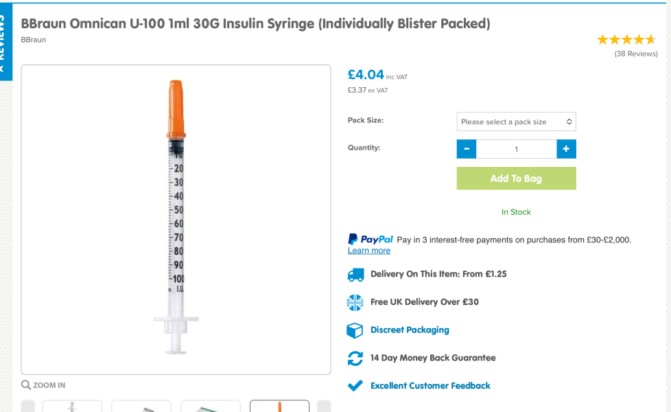 3.75 dose from a 2.5 pen