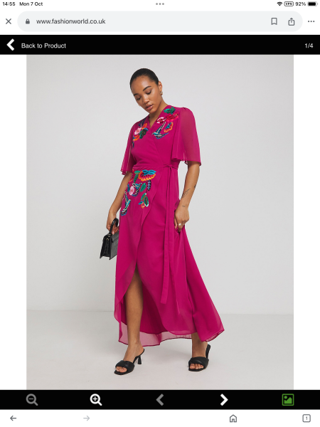 Shortening a maxi wrap dress
