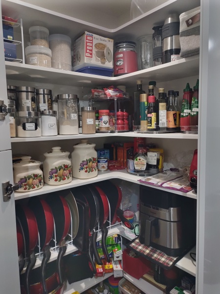Food cupboards a mess  pic included.