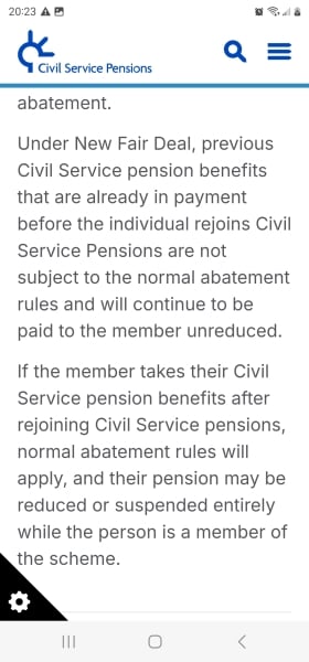 Civil Service Pension..
