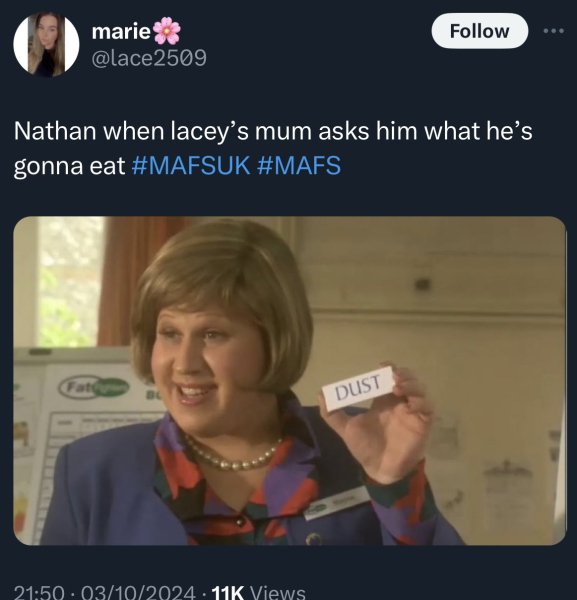 Mafs Thread 5 where love is anything but blind and pasta is alcante blind