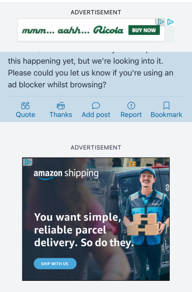 Affiliate links page