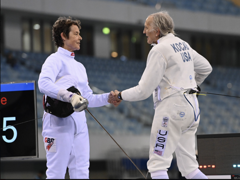 Fencing world championships. Guess who won the women's 70+ epée?