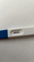 Positive test then negative