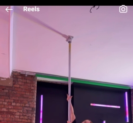 Type of pole for pole fitness