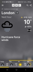 BBC Weather - Hurricane force winds across UK