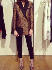 Lesbian mother of the bride outfit.