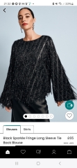 perfect dressy top for a metallic skirt
