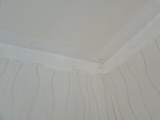 Coving removed - how to cover mess left