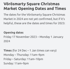 Budapest - is after Christmas a good time?