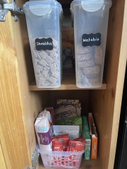 Food cupboards a mess  pic included.