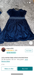 Longshot but navy dress from JoJo for 2 year old!