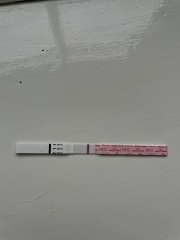 Spotting after positive test