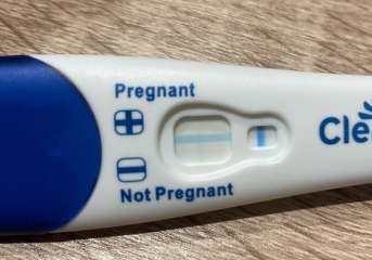 Faint line on pregnancy test