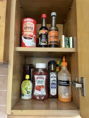 Food cupboards a mess  pic included.