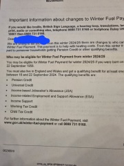 WINTER FUEL PAYMENT