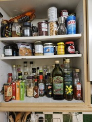 Food cupboards a mess  pic included.
