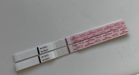 Spotting after positive test
