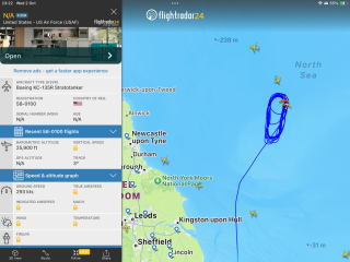 Flight radar tonight