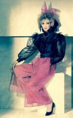 New Romantic blouse from the 1980s, how