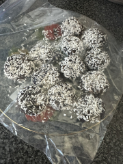 Snack recipes for someone with no teeth, needing low/lower carb sweetish things