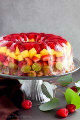 Birthday cake vegetable and fruit