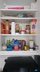 Food cupboards a mess  pic included.