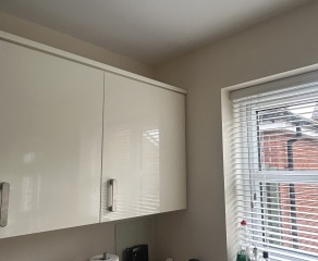 Paint with cream gloss cupboards