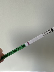 Evaporation line or faint line!