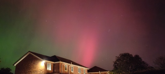 Northern lights currently visible!
