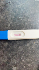 Positive test then negative