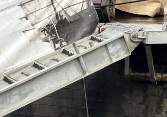 Spanish Galleon (el Galeón Andalucía, replica) moored near Tower of London until 13 Oct 2024