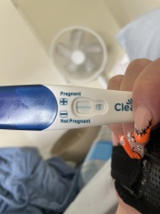 Left for 5-10 mins a now a blue line