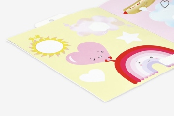 Does anyone know where I can get sticker books with fill in the blank shapes?
