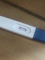 Positive test then negative