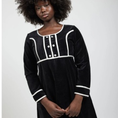 Menopausal winter wedding guest dress