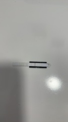 Digital saying not pregnant but evident line