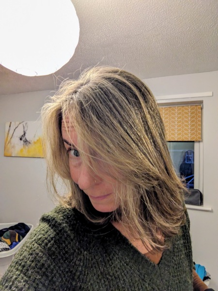 I'm tired of my salt and pepper hair...pic included.