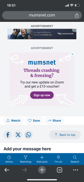 Scam Mumsnet zoom advert?
