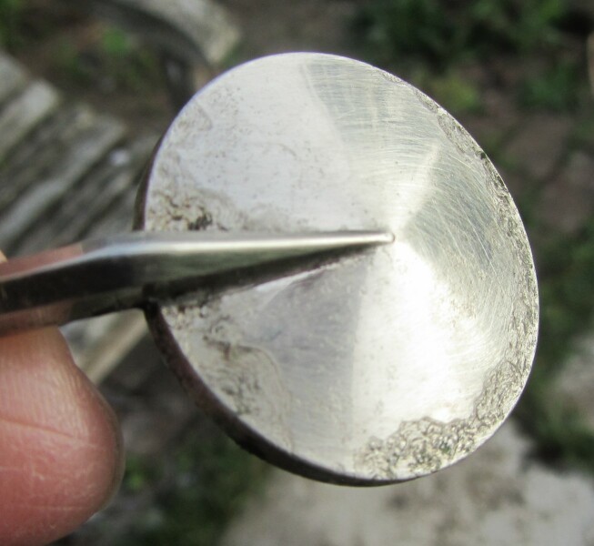 Silver plate stripped by cleaning solution - how to repair