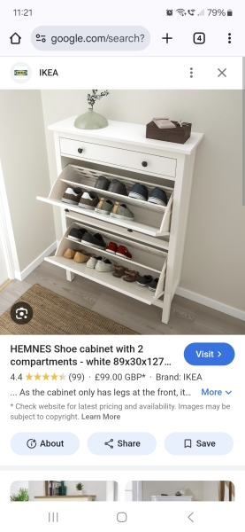 Just an open shoe rack or something closed, for the hall?