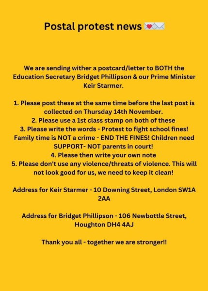 Easy way for parents to oppose school fines