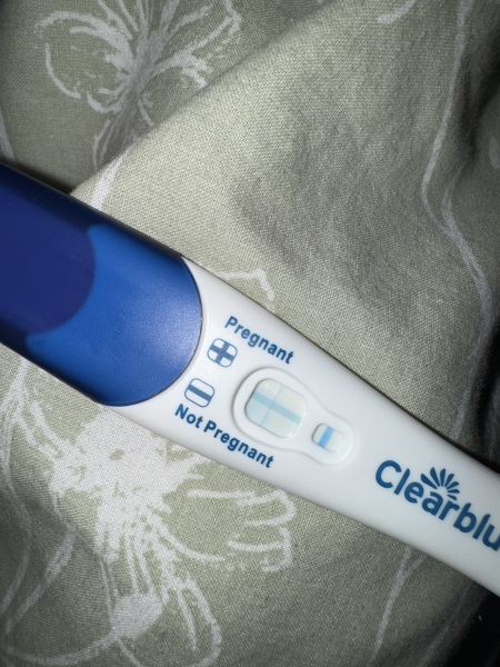 Clear blue test. Evap line or positive